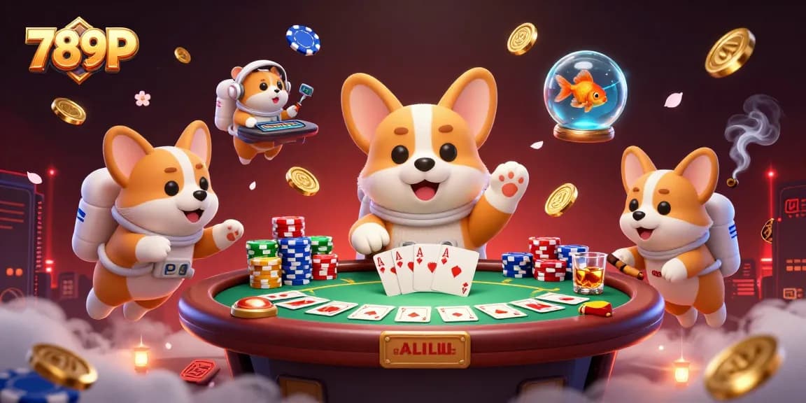 Experience thrilling gaming action with 789P at a space station casino, featuring vibrant poker elements.
