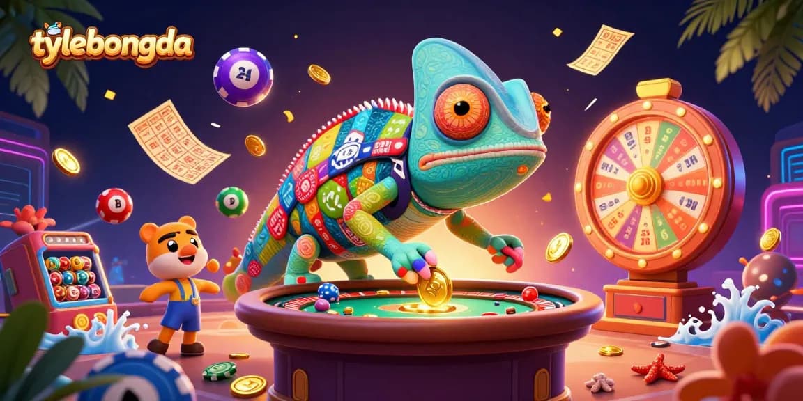 Experience the thrills of tylebongda with a vibrant casino scene featuring colorful game elements.
