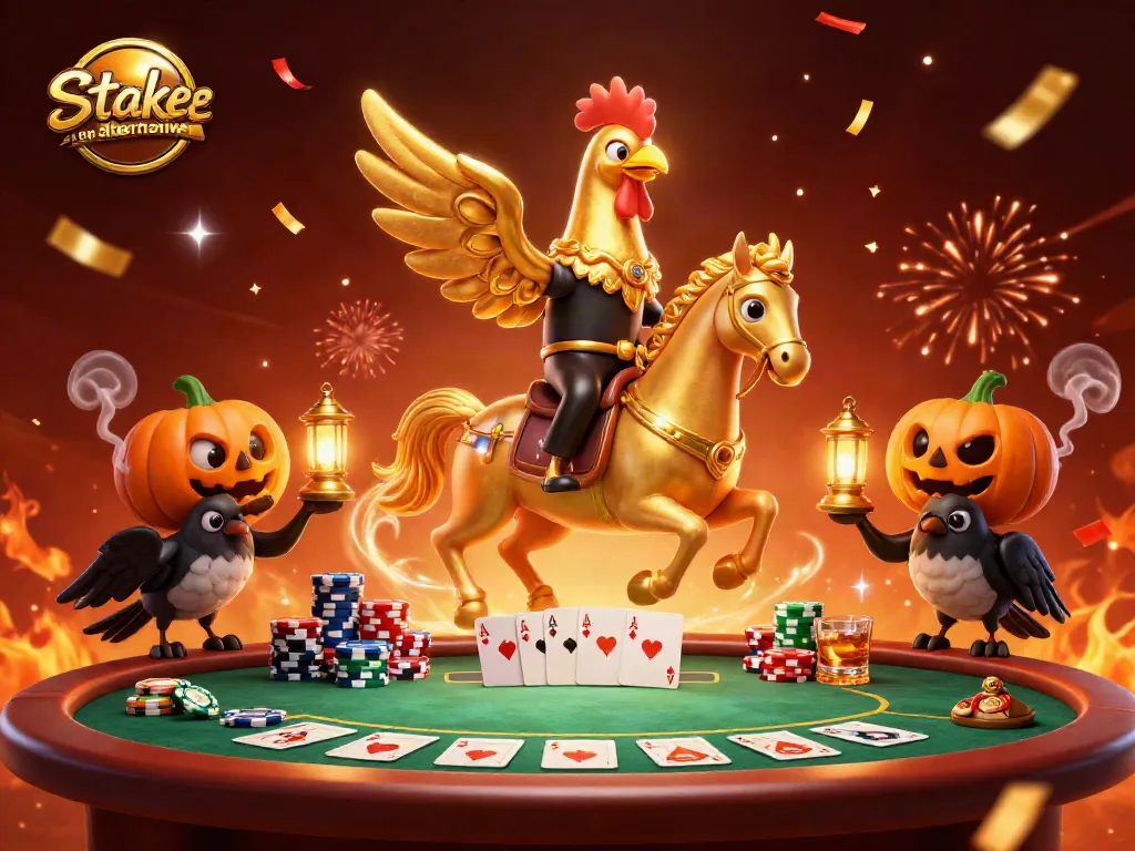 Experience the best stake.us alternative in this vibrant casino scene with exciting poker elements.
