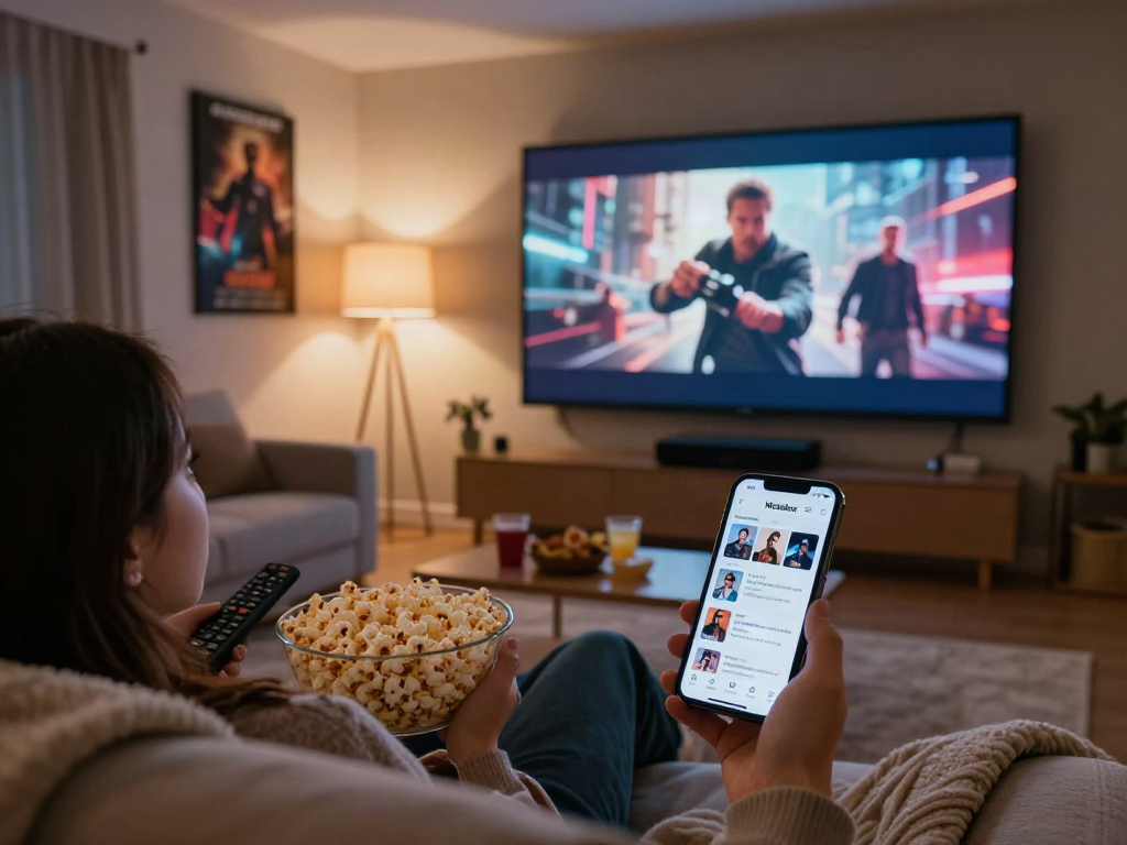 Enjoy movie time with Moviebox app on the big screen at home.
