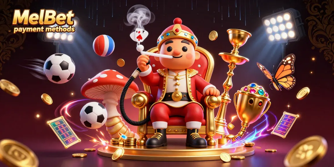 Experience exciting MelBet payment methods through a vibrant 3D fantasy illustration.