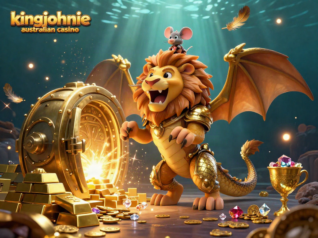 Experience the thrill at kingjohnnie australian casino with golden treasures and whimsical characters.