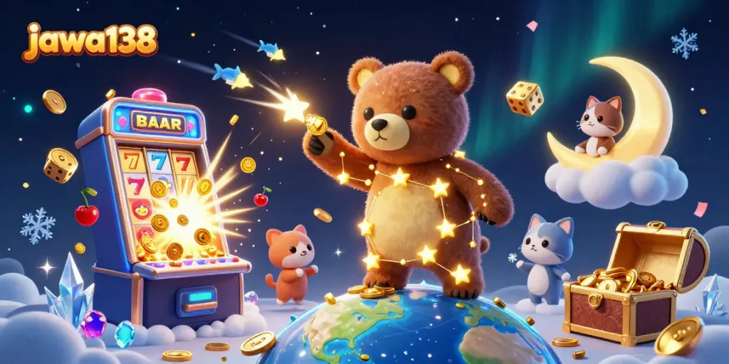 Engage with jawa138 and explore vibrant casino elements amidst cosmic charm and jackpot excitement.