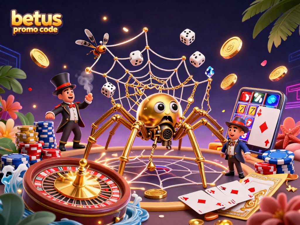 Engage with gameplay using betus promo code for captivating casino experiences featuring golden spider and dynamic gaming elements.