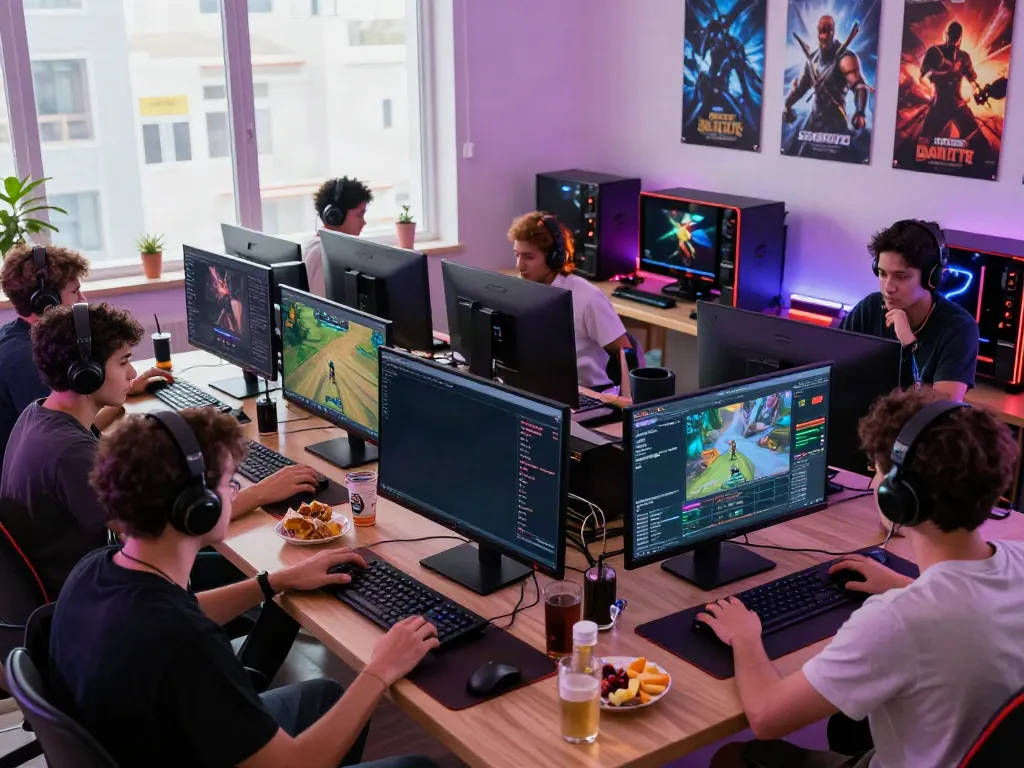 Players engaging in Singatoto gaming session, showcasing immersive technology and community experience.