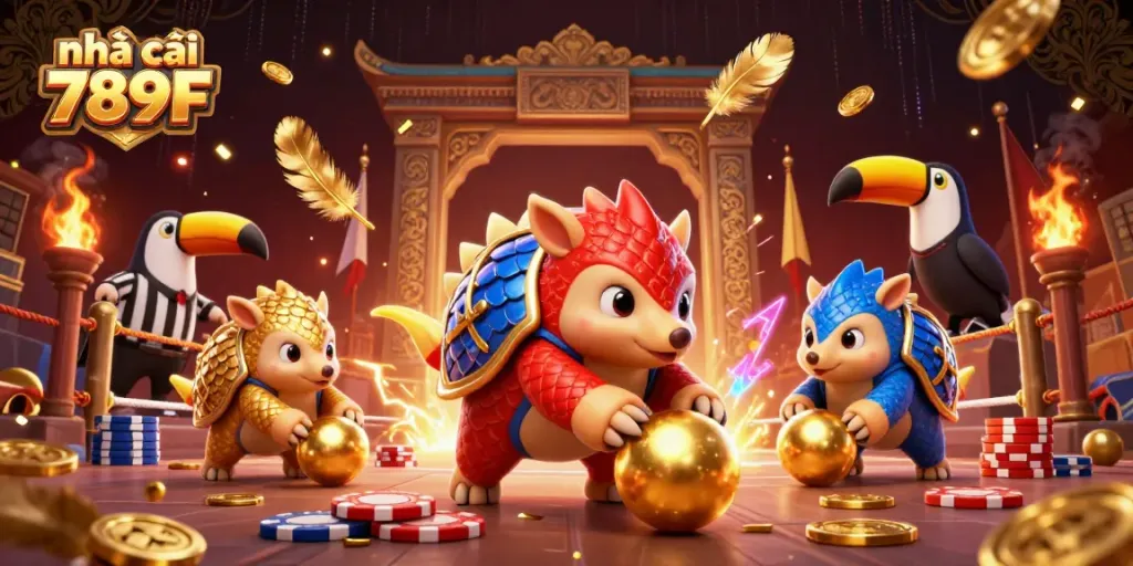 Engage with thrilling casino action at nhà cái 789F, featuring vibrant pangolins and exciting gambling elements.