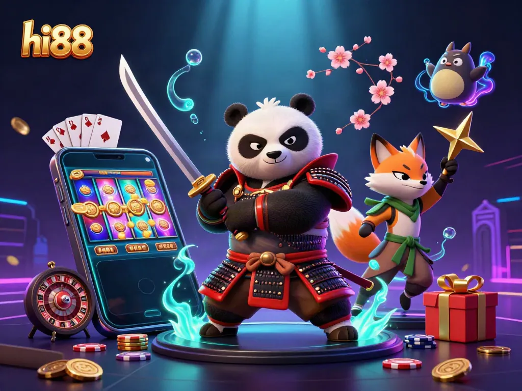 Engage with the vibrant world of hi 88 through thrilling gaming elements and animated characters.