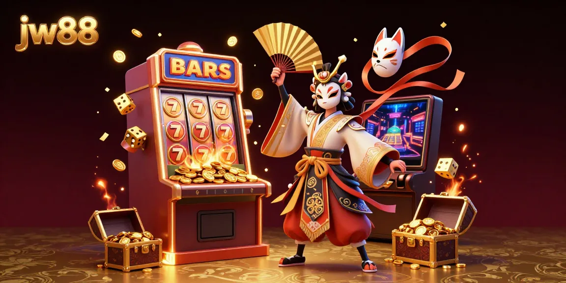 Engage with the thrilling experience of jw88 in a vibrant casino scene filled with dynamic gaming elements.
