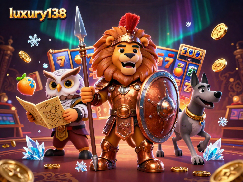Permainan luar biasa di luxury138 dengan elemen slot yang berkilauan dan karakter menarik.
