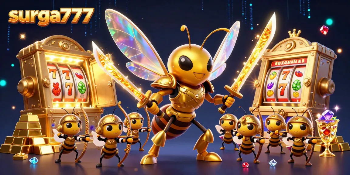 Experience the thrilling excitement of surga777 slot games with vibrant 3D characters and treasures.