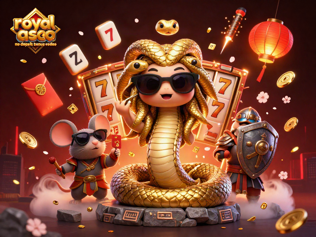 Spin and win with royal ace casino no deposit bonus codes in this vibrant, dynamic illustration.