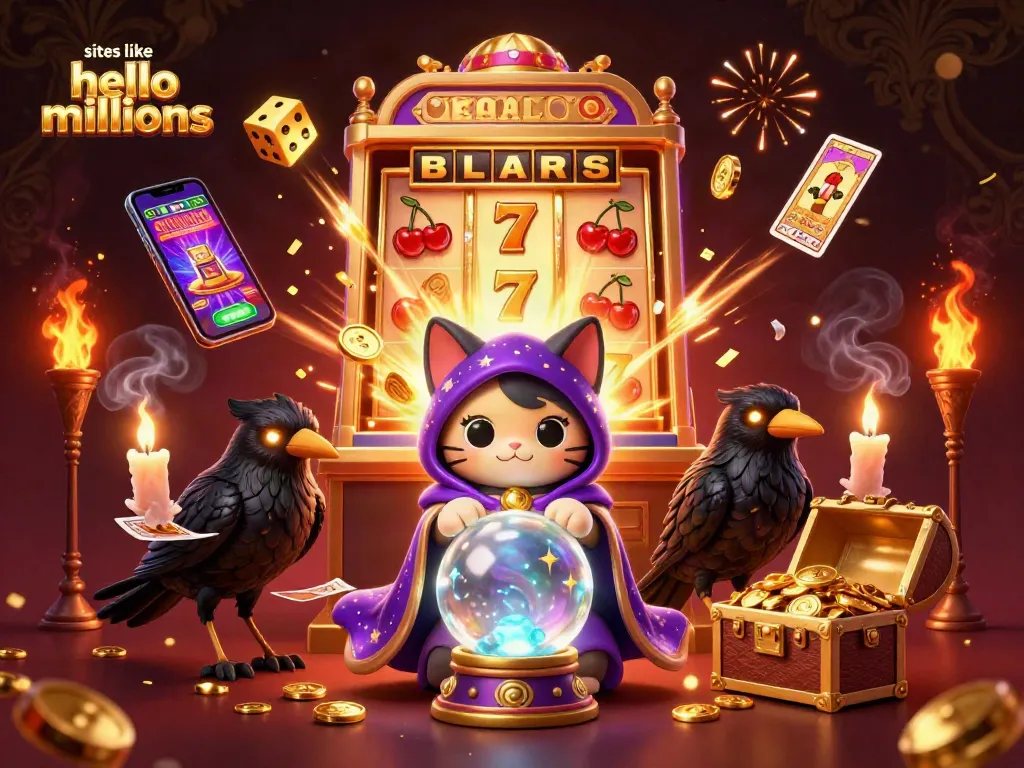 Play exciting games like those at sites like hello millions, featuring colorful slot machines and mystical characters.