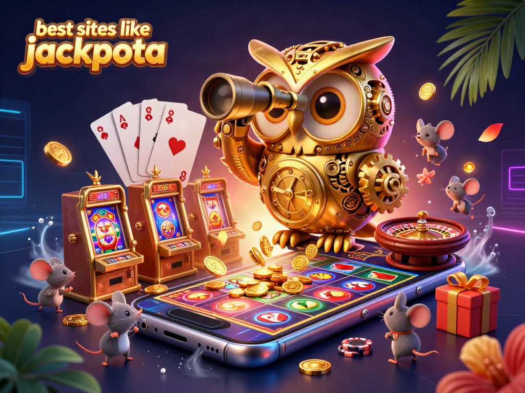 Experience the best sites like Jackpota with a vibrant casino scene filled with color and excitement.