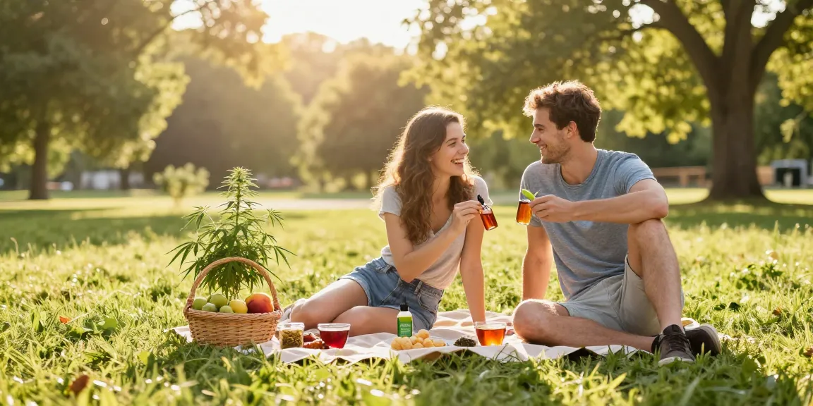 Enjoying wholesale cigarette online benefits with premium CBD oil in a serene outdoor setting, promoting natural wellness.