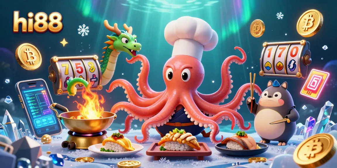 Experience the excitement of hi88 casino with a vibrant 3D illustration featuring dynamic gaming elements
