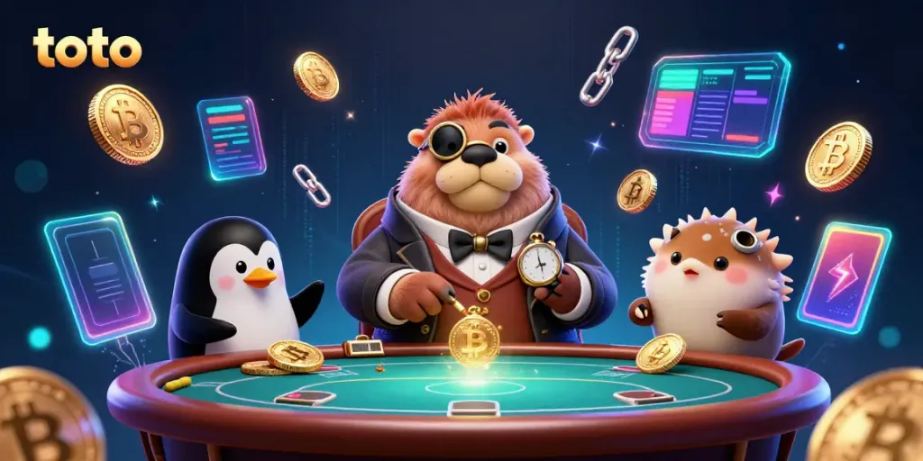 Experience the thrilling game of toto with a jolly walrus at a vibrant underwater poker table