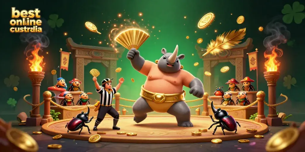 Powerful stomp of the best online casino australia champion unleashes golden coins in a dynamic betting arena.