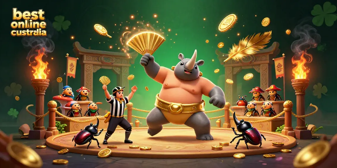 Powerful stomp of the best online casino australia champion unleashes golden coins in a dynamic betting arena.