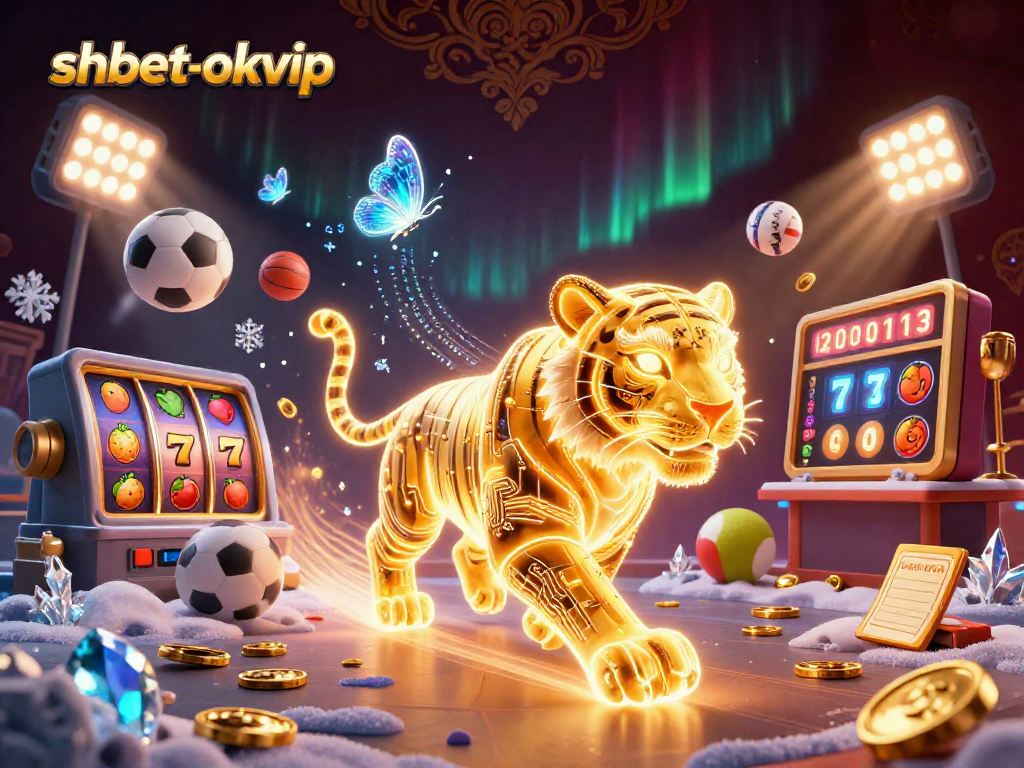 Engage in winning strategies at shbet-okvip with a thrilling 3D digital casino adventure featuring a golden tiger.