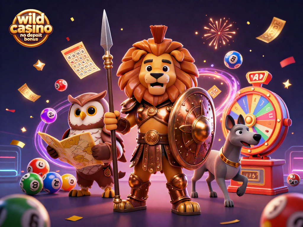Experience the thrill of wild casino no deposit bonus with vibrant gaming elements and dynamic characters.