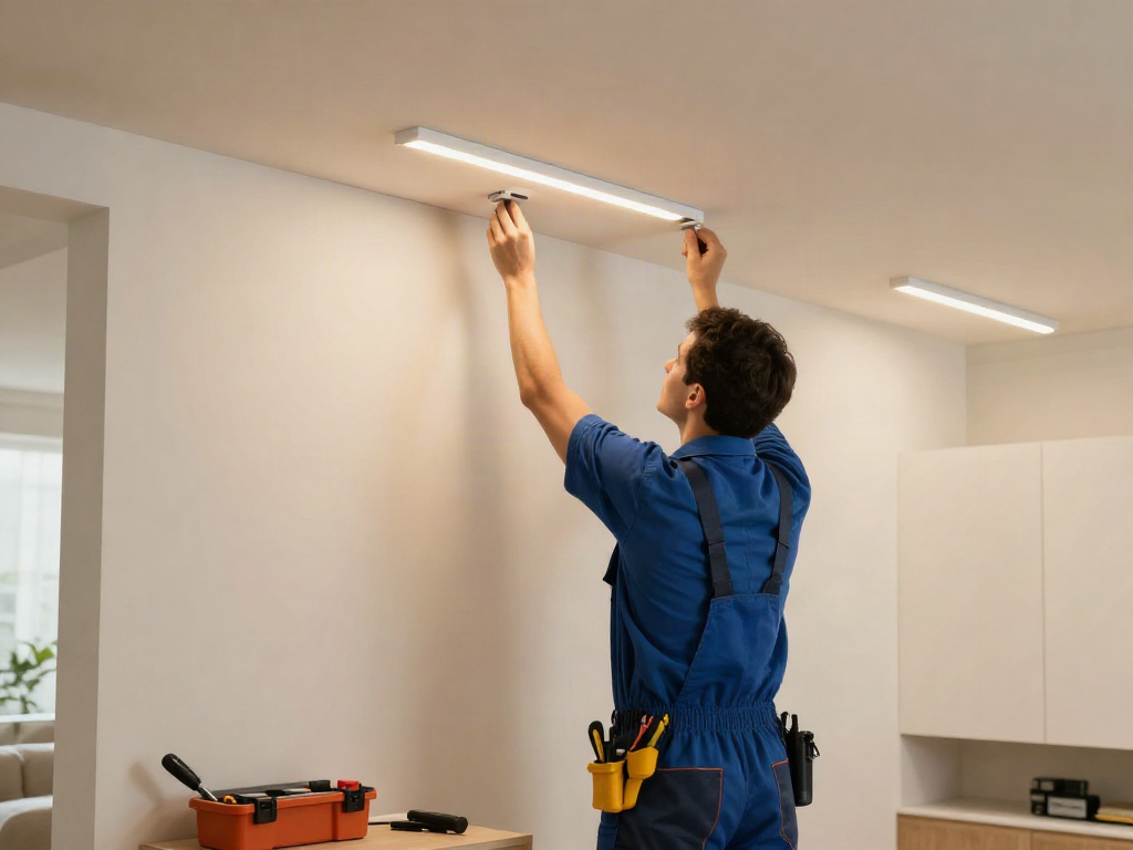 Instalare sina magnetică încastrată de către un profesionist în servicii locale